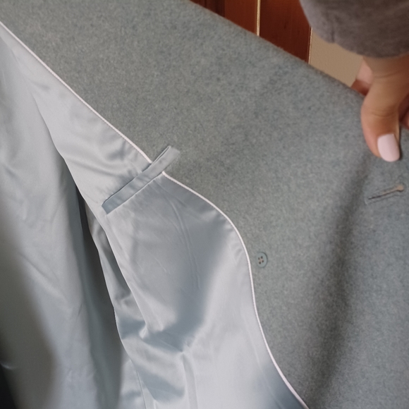 ⛔️SOLD⛔️🆕️NWT Club Monaco Double Breasted Wool Blend Coat in 'Green' - Picture 12 of 13